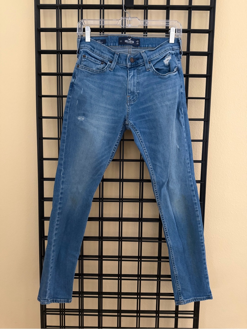 Hollister Men's Slim Stretch Mid-Blue Jeans